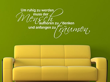 Wandtattoo-Spruch 