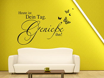 Heute ist... Wandsticker ber der Couch