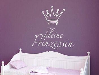 Mdchen Wandtattoo Prinzessin in weiss