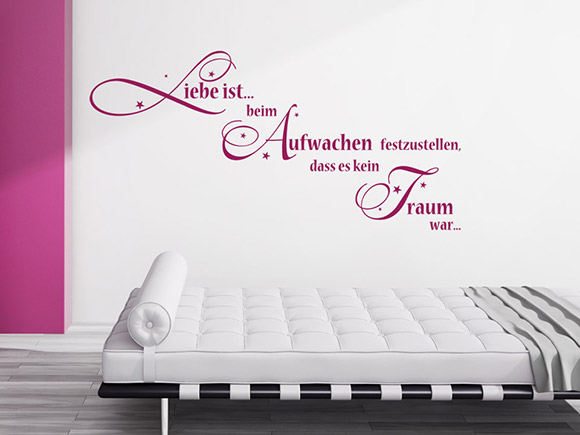 Wandtattoo Liebe ist feststellen...