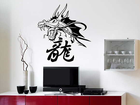 Wandtattoo Asiatischer Drache