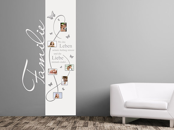 Wandtattoo Fotobanner Wo das Leben seinen Anfang nimmt...