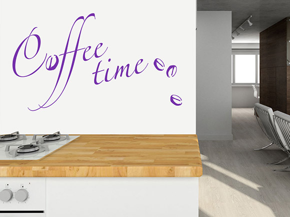 Coffee Time Wandtattoo