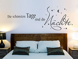 Wandtattoo Nchte mit Sternenhimmel