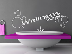 Wandtattoo Wandwort Wellness Lounge