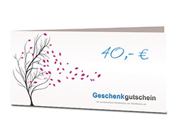 Wandtattoo Geschenkgutschein ber 40 Euro