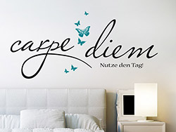 Wandtattoo Zweifarbiges Carpe Diem